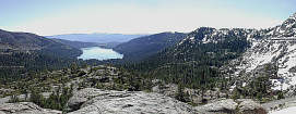[button photo view from the tree line on Donner Summit]