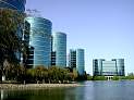 [button photo of Oracle corporate headquarters, Redwood Shores, CA]